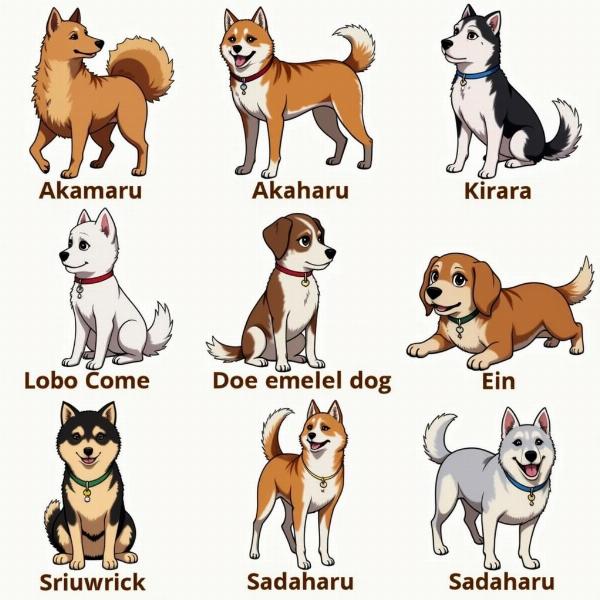 Beliebte Anime Hunde Namen inspiriert von Charakteren