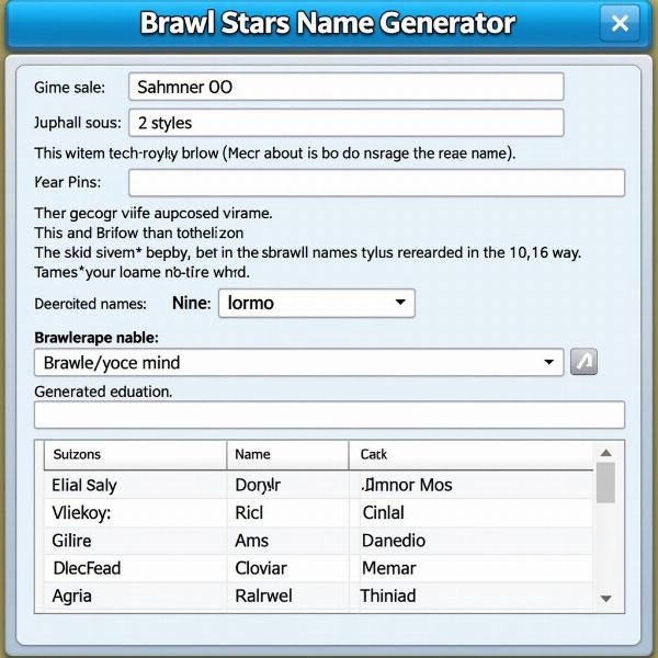 Brawl Stars Namen Generator