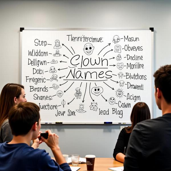 Brainstorming für Clowns Namen