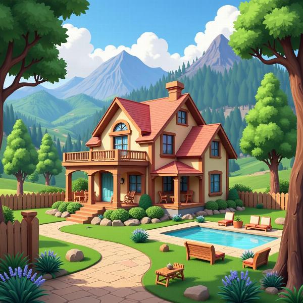 Gestaltung von Haus und Tal in Dreamlight Valley