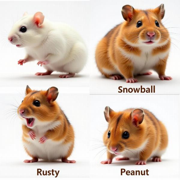 Inspiration für männliche Hamster Namen