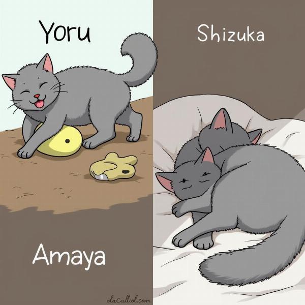 Japanische Namen für graue Katzen inspiriert von der Persönlichkeit