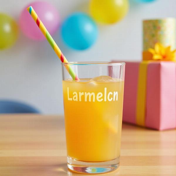 Kinderglas mit Namen als Geschenk