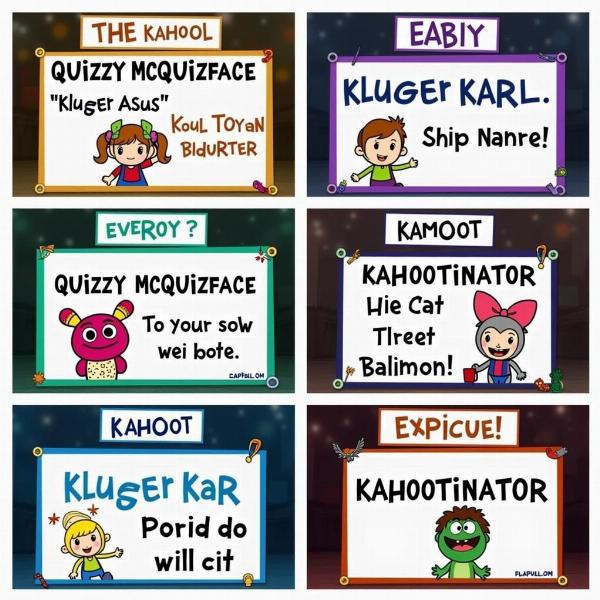 Kreative und einzigartige Kahoot Namen Ideen