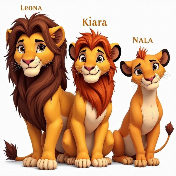 Löwennamen für weibliche Tiere: Leona, Kiara und Nala