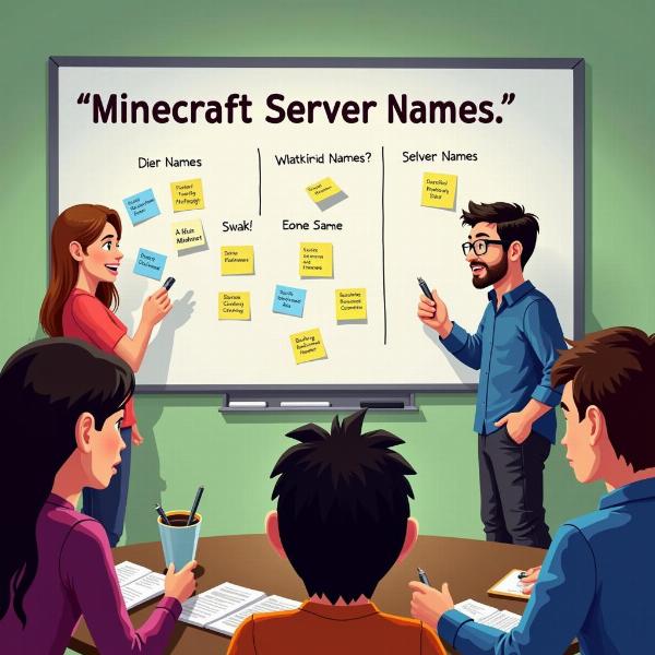 Brainstorming für Minecraft Server Namen