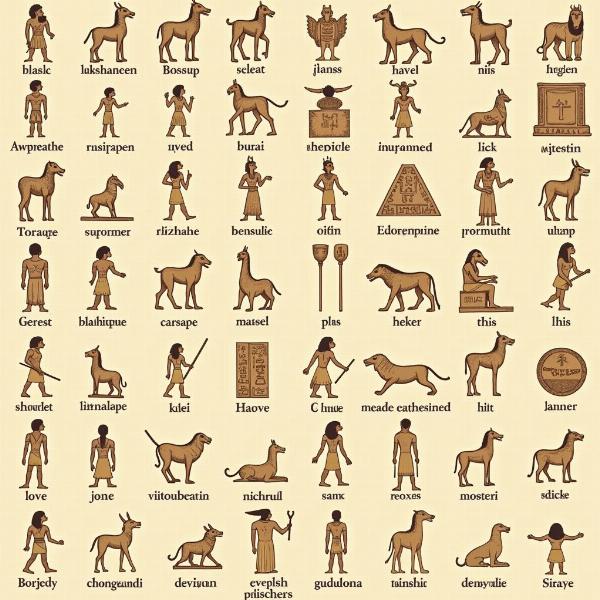 Ägyptische Hieroglyphen und ihre Bedeutung