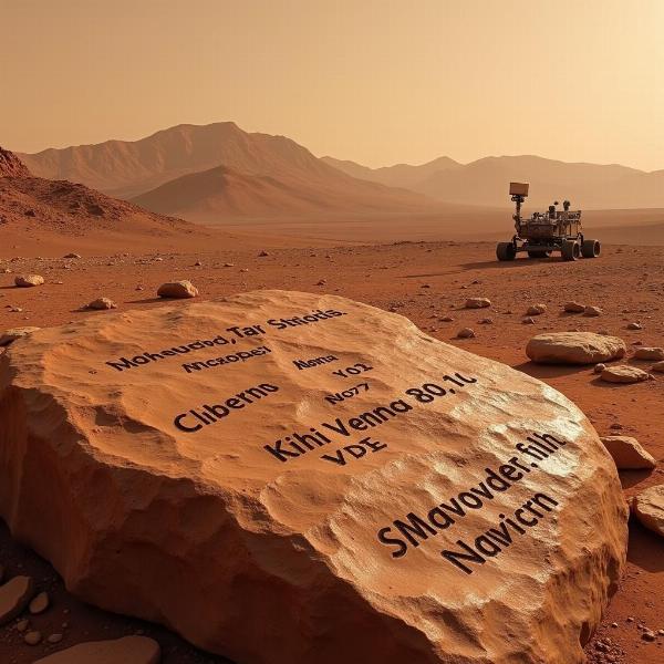 Namen auf dem Mars