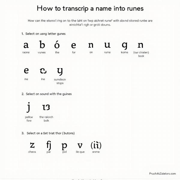 Schritt-für-Schritt Anleitung zur Umwandlung von Namen in Runen