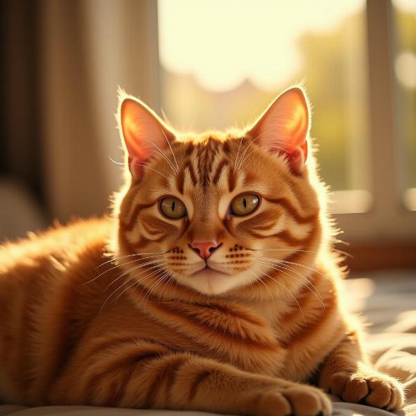 Namen für orange Katzen inspiriert von der Sonne