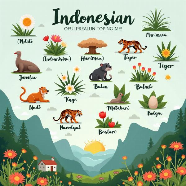 Von der Natur inspirierte indonesische Namen