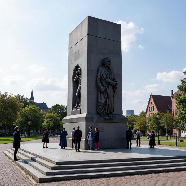 Denkmal für Menschenrechte in Nürnberg