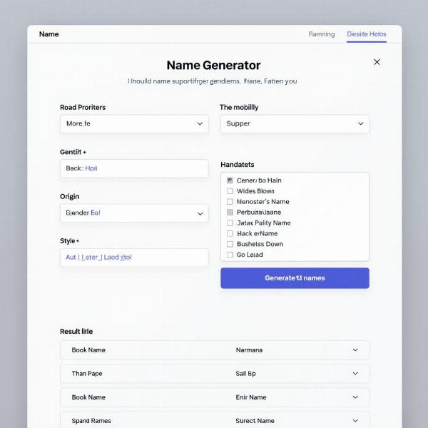 Online Namensgenerator