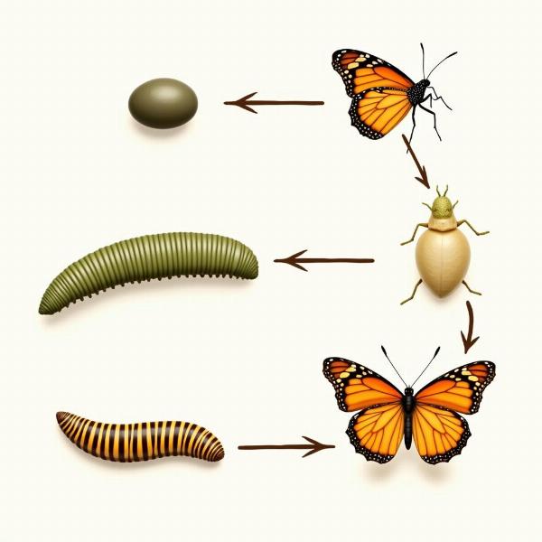 Die Metamorphose des Schmetterlings