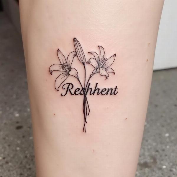 Tattoo Blumen Namen: Lilien und Reinheit