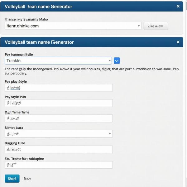 Volleyball Teamnamen Generator
