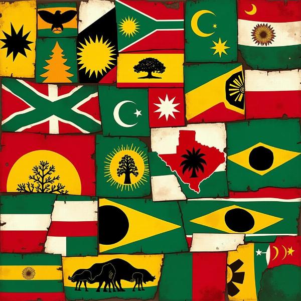 Bedeutung der Symbole auf afrikanischen Flaggen