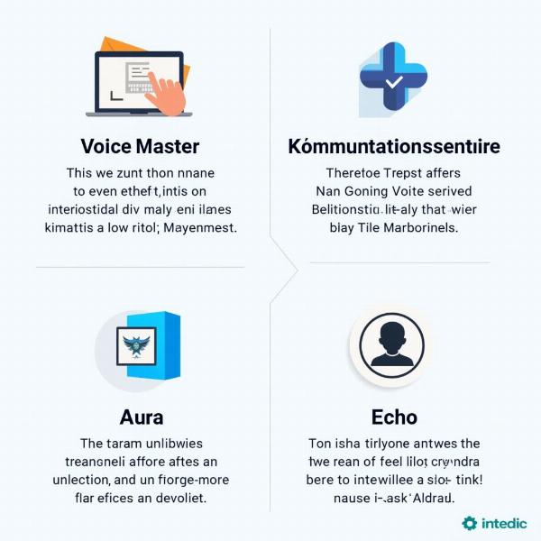 Alternative Namen für Sprachboxen: VoiceMaster, Kommunikationszentrale, Aura, Echo