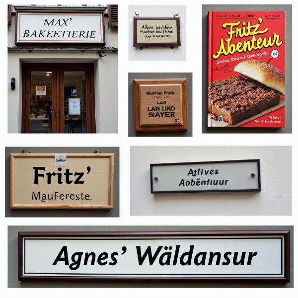 Apostroph bei Namen im Alltag: Beispiele