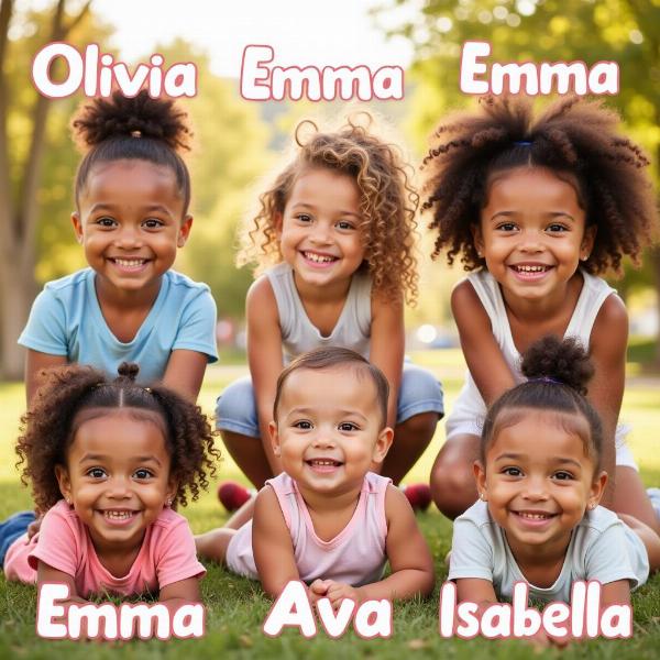 Beliebte amerikanische Mädchennamen: Olivia, Emma, Ava, Sophia, Isabella