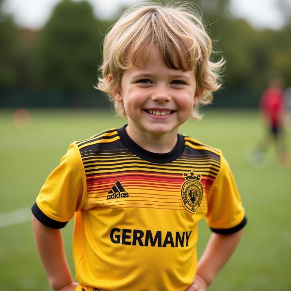 Deutschland Trikot mit Namen für Kinder