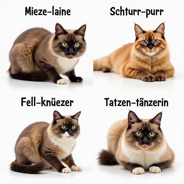 Lustige Katzennamen weiblich: Wortwitz