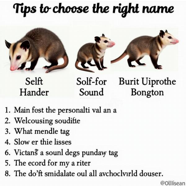 Tipps zur Auswahl des perfekten Opossum Namens