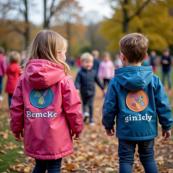 Pflegehinweise für Pausenjacken mit Namen im Kindergarten