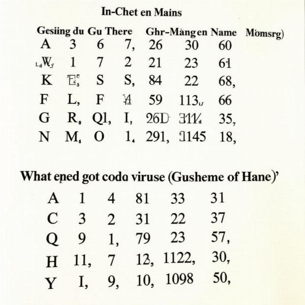 Beispiel für Gematria Namen Berechnen