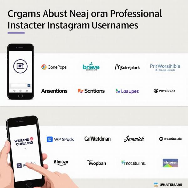 Professionelle Instagram Namen für Unternehmen