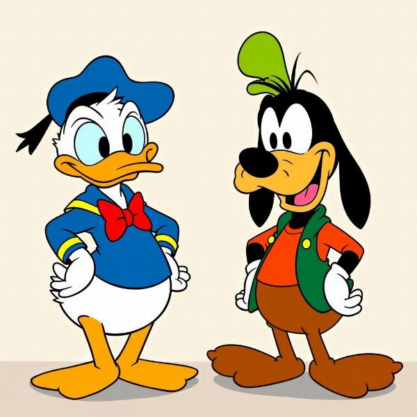 Goofy und Donald Duck