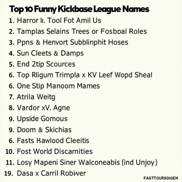 Top 10 Lustige Kickbase Liga Namen